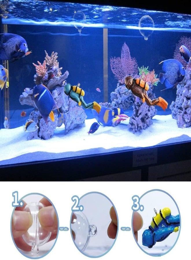 VAYINATO® 2 Pcs Floating Mini Cute Human Diver Aquarium Fish Tank Simulation Decoration Ornaments | Made with Eco Friendly Resin | No Harm to Fish by Pezlifeworld - Image 5